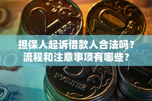 北京担保人起诉借款人合法吗？流程和注意事项有哪些？