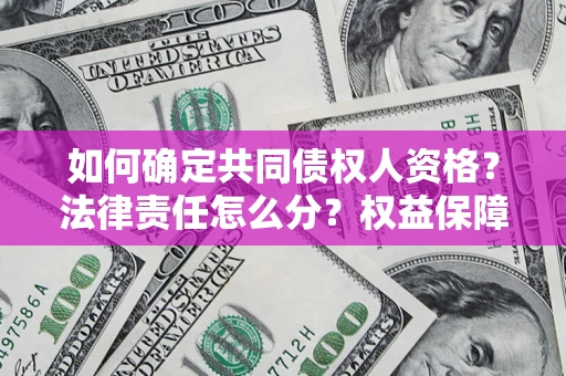 北京如何确定共同债权人资格？法律责任怎么分？权益保障技巧揭秘！