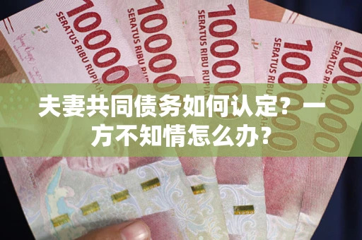 北京夫妻共同债务如何认定？一方不知情怎么办？