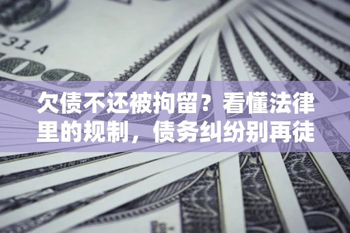 北京欠债不还被拘留？看懂法律里的规制，债务纠纷别再徒劳奔波