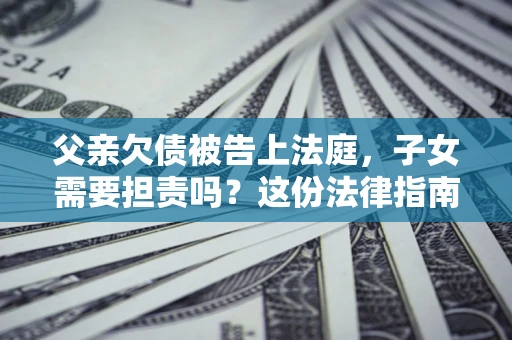 北京父亲欠债被告上法庭，子女需要担责吗？这份法律指南必须看完