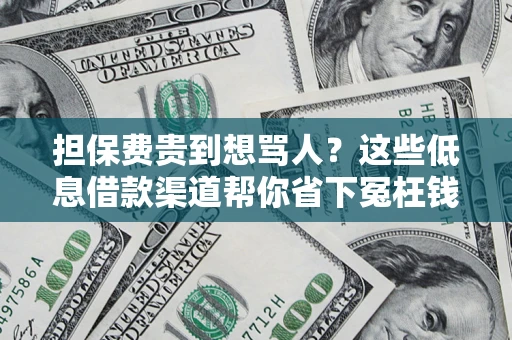 北京担保费贵到想骂人？这些低息借款渠道帮你省下冤枉钱