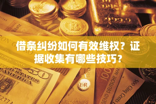 北京借条纠纷如何有效维权？证据收集有哪些技巧？