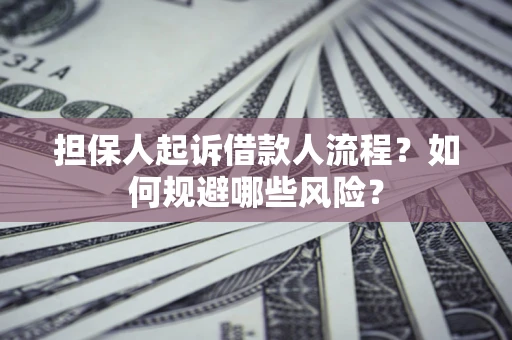 北京担保人起诉借款人流程？如何规避哪些风险？
