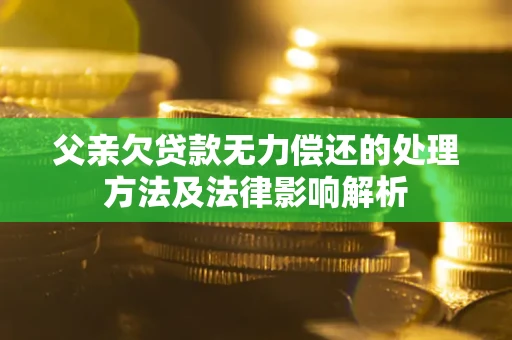 北京父亲欠贷款无力偿还的处理方法及法律影响解析